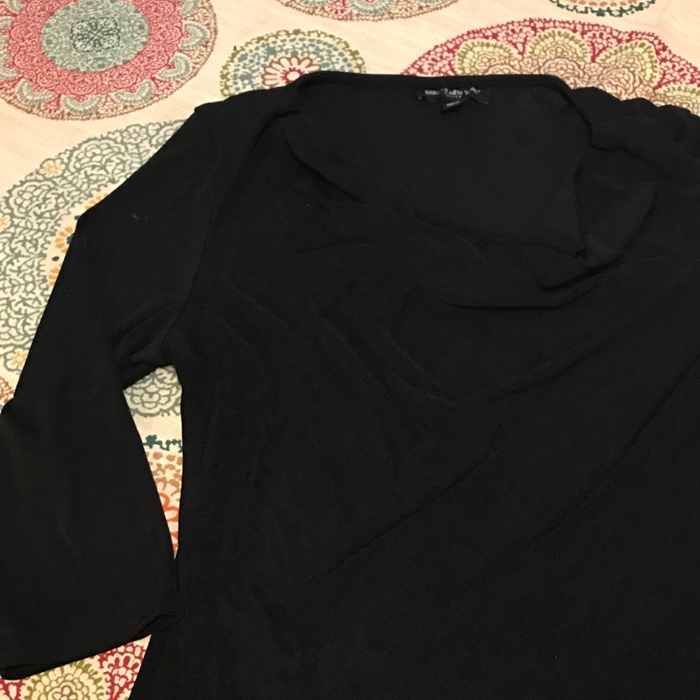 Black Scoop Neck Dress top
