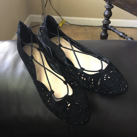 Nine West Shoes - BRAND never worn NINE WEST lace up flats.