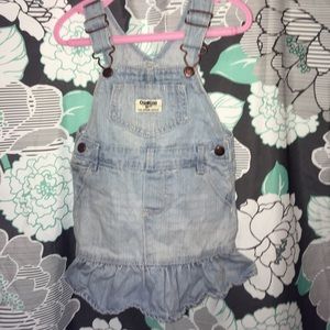 OshKosh B'Gosh Jean overall dress 24 months