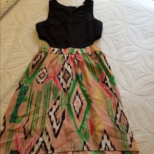 Multicolored Cocktail Dress
