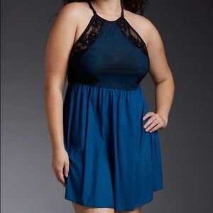 NWT Torrid mesh lace halter babydoll