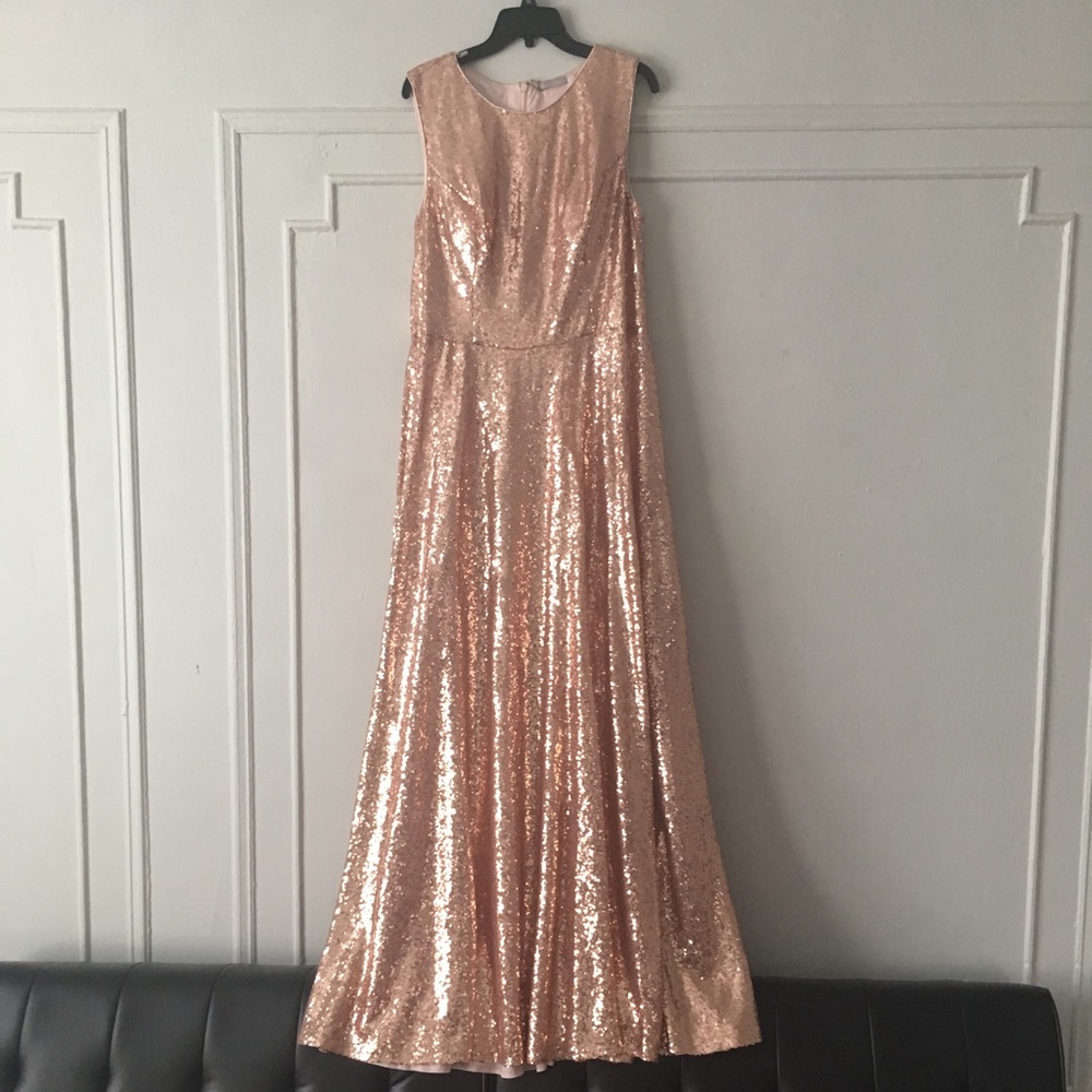 Rose Gold Sequin Gown