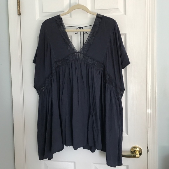 Boho Rayon flowy causal blouse. - Picture 2 of 5