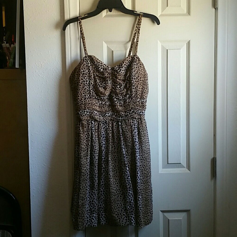 Leopard spotted dress