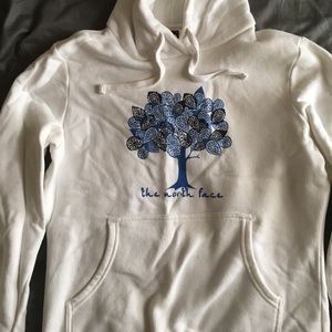 White North Face hoodie