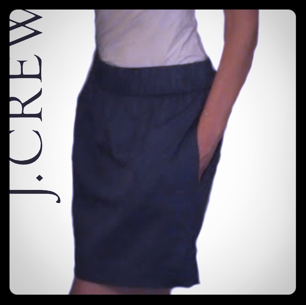 J. Crew navy blue skirt