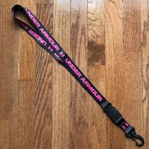 Pink and Black Under Armour Lanyard