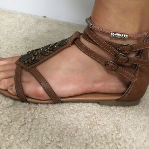 Brown sandals