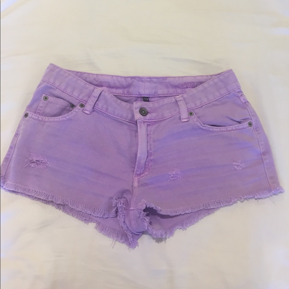 Purple Denim Shorts!