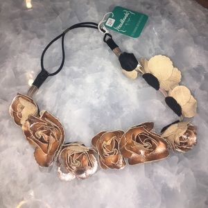 Headbands of Hope Gold Flower Headband