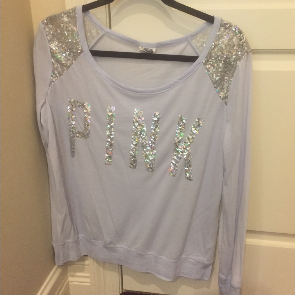 Super cute long sleeve purple PINK shirt