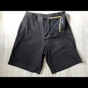 Nautica black flat front short good condition