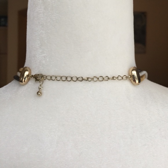 Triple Strand Multi-tone Beaded Mesh Necklace - Picture 3 of 3