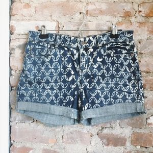 Printed Pilcro Denim Shorts from Anthropologie