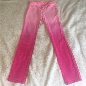 Girls size 00 Hollister pink on break jeans