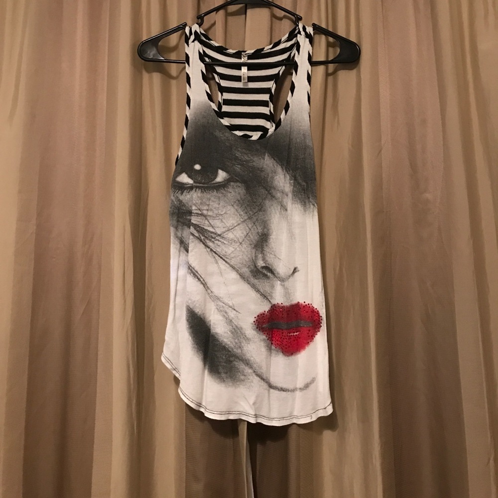 Black & White Bling Top