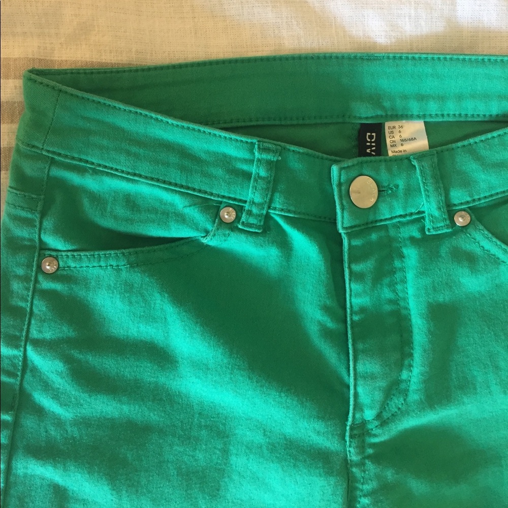 Green Skinny Jeans