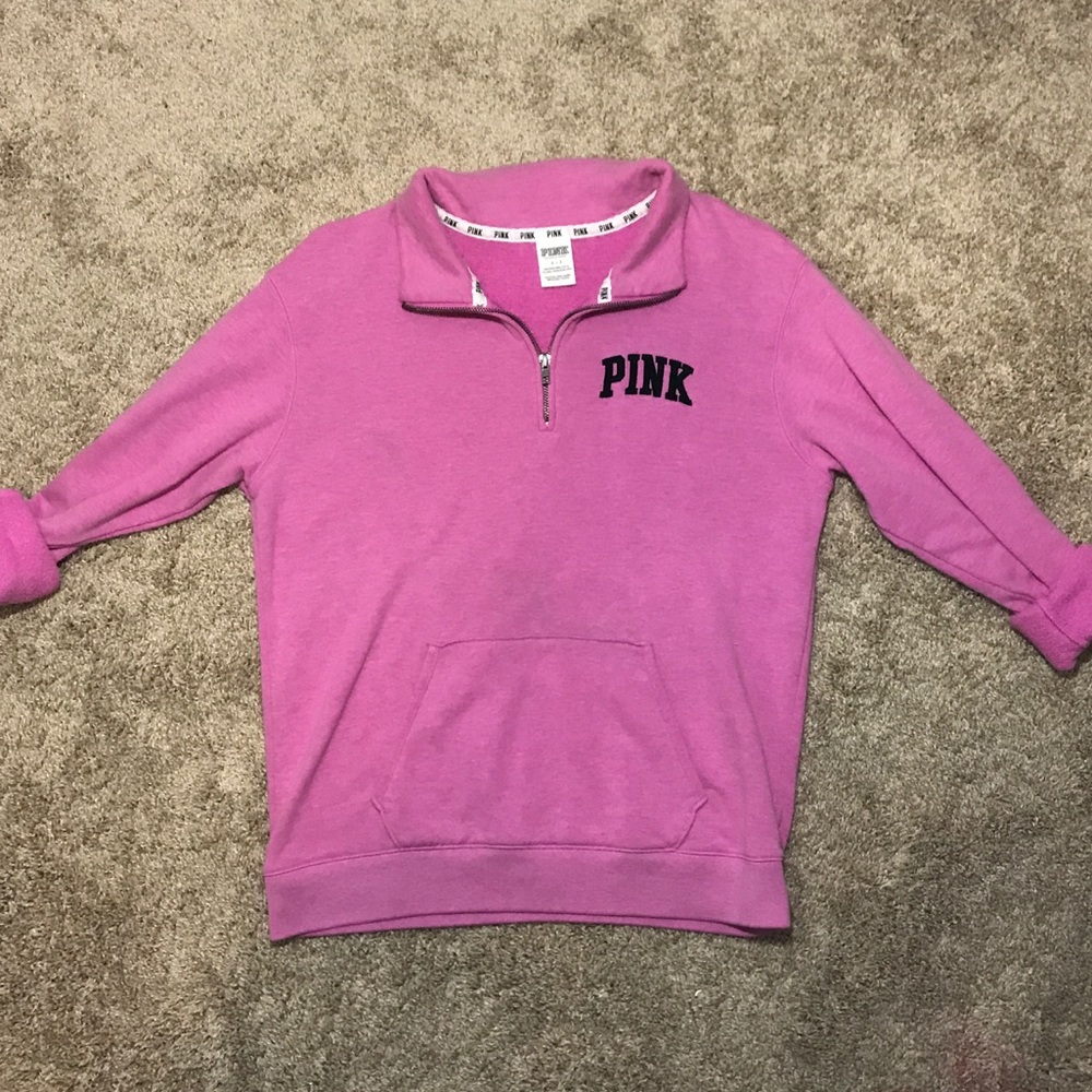 PINK Quart Zip Sweatshirt!!!!