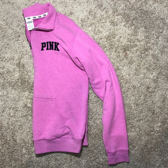 PINK Quart Zip Sweatshirt!!!! - Picture 5 of 5