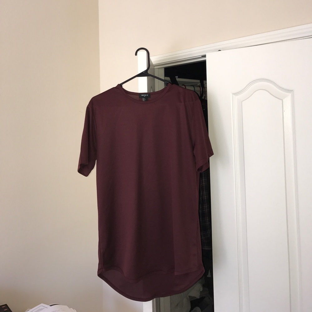 Burgundy jersey shirt