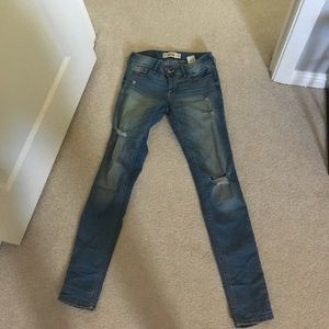 Hollister distressed light wash jeans