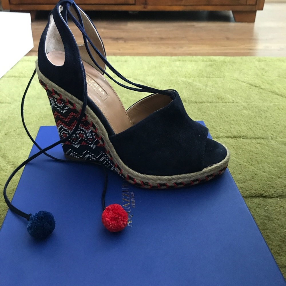 Aquazzura Palm Springs Wedge Espadrilles