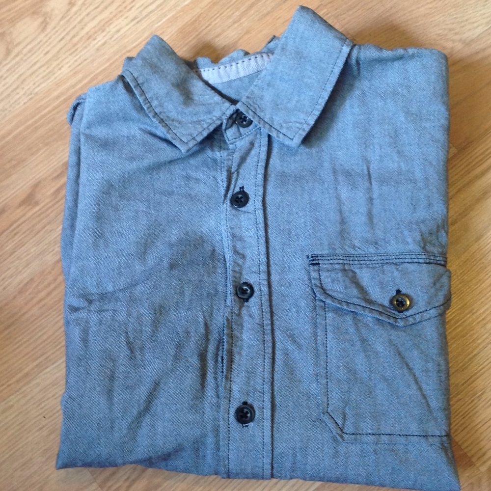 Men's Burton Gray Collar Button Up