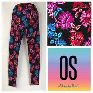 BNWT Lularoe OS Flowers leggings.