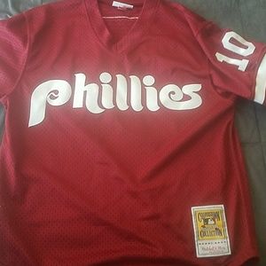 BURGUNDY,  not red,   Phillies Jersey