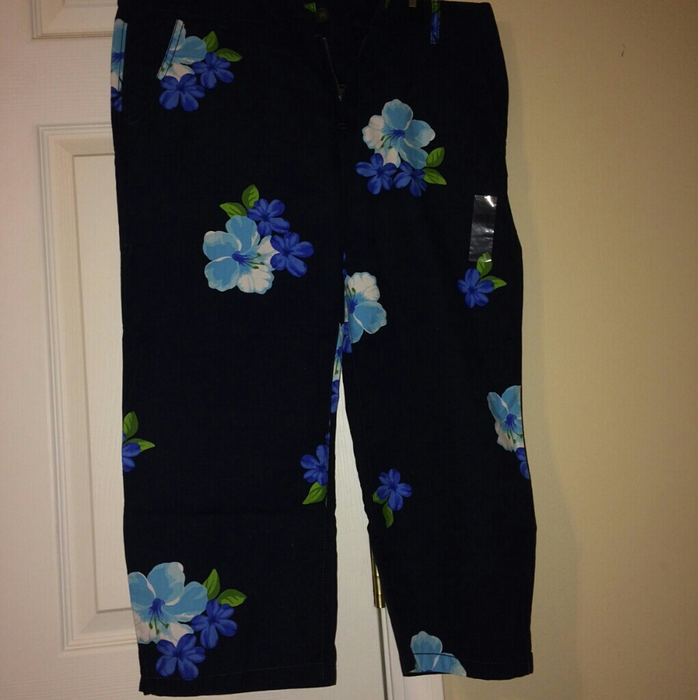 Floral Printed Ankle Pants