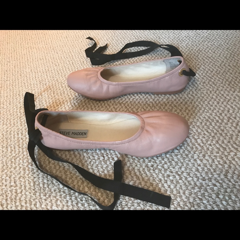 Steve Madden Ballet Flats with Ribbons