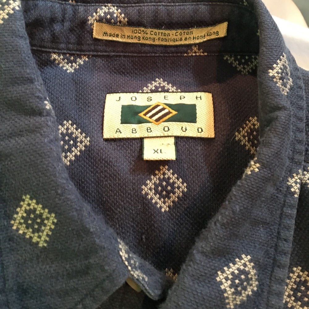 Joseph Abboud Patterned Button Down Shirt