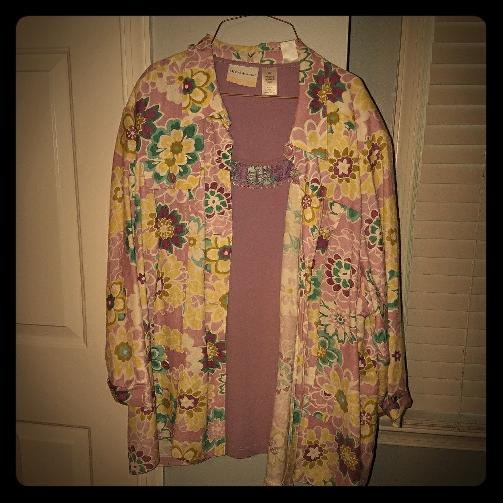 Blouse and matching jacket