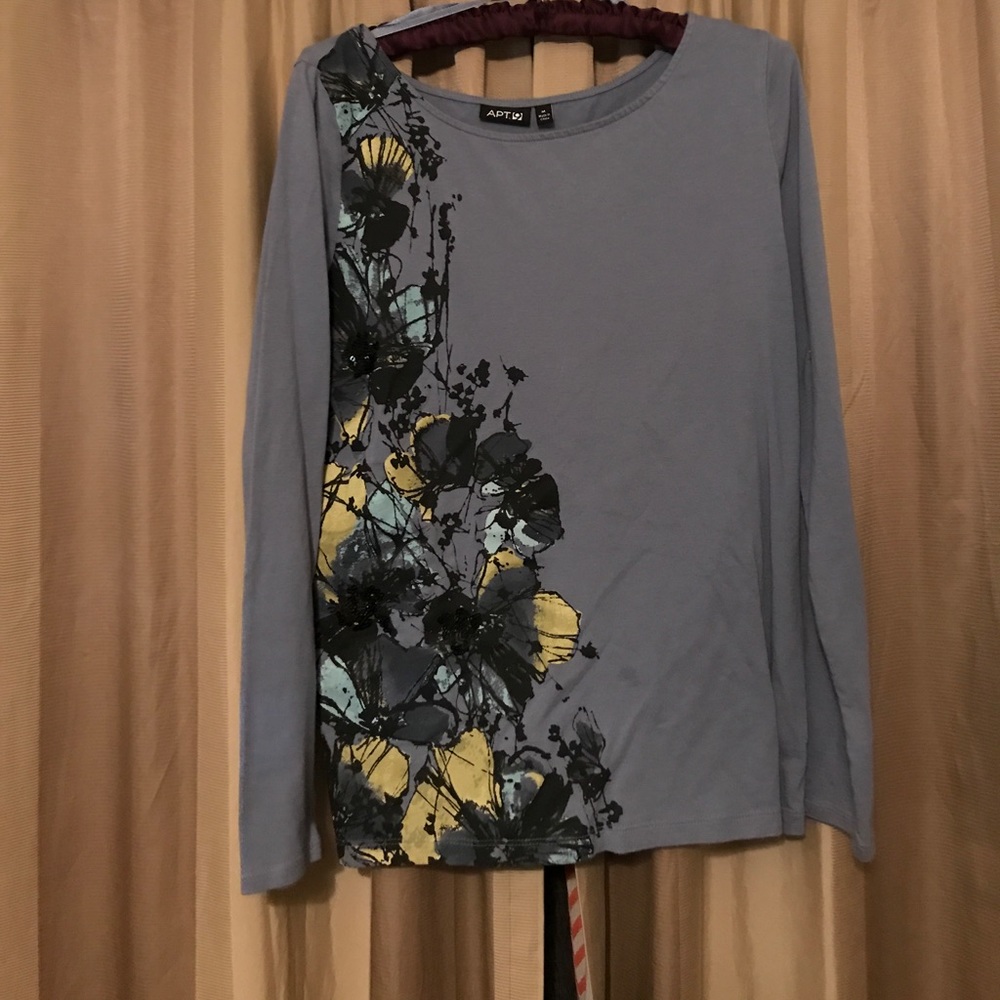 Blue Floral Apt.9 Tee