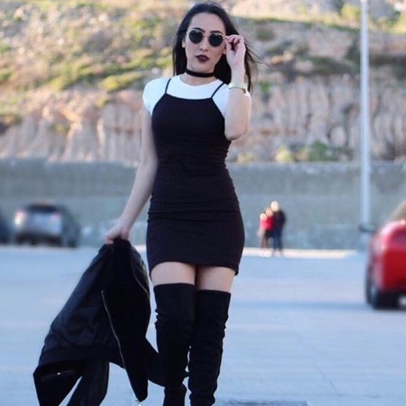 LAST 💔 Over the Knee Stretch Low Heel Boots - Picture 6 of 6