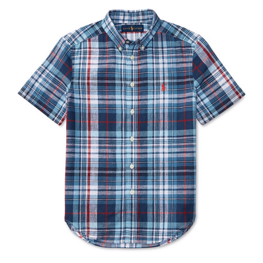 NEW WITH TAGS! Boys Ralph Lauren Plaid Shirt!