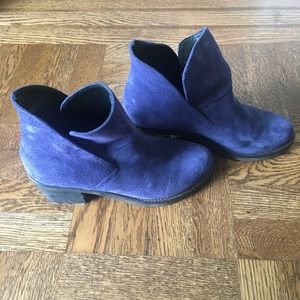 Blue Free People suede boots