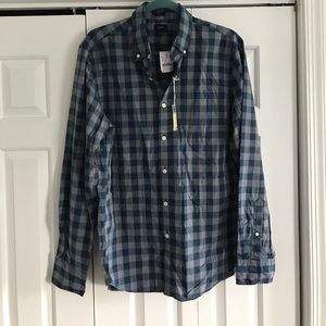 J.Crew NWT Slim washed shirt in double gingham