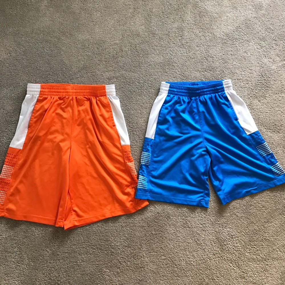 Men's Basketball Shorts Blue/Orange