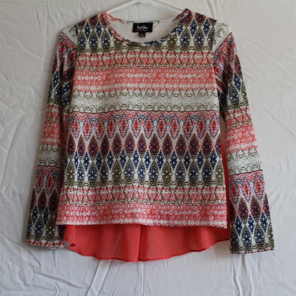 Multi Colored Long Sleeve Shirt - Picture 3 of 3