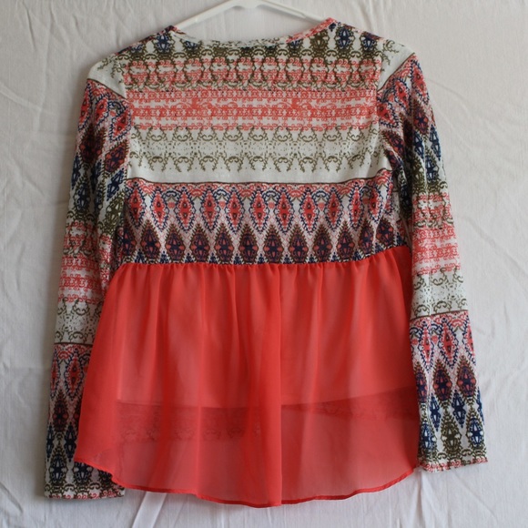 Multi Colored Long Sleeve Shirt - Picture 2 of 3