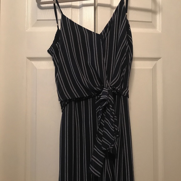 Navy & White striped Michael Kors Jumpsuit - Picture 2 of 8