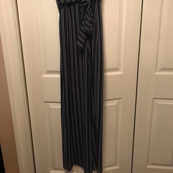 Navy & White striped Michael Kors Jumpsuit - Picture 3 of 8