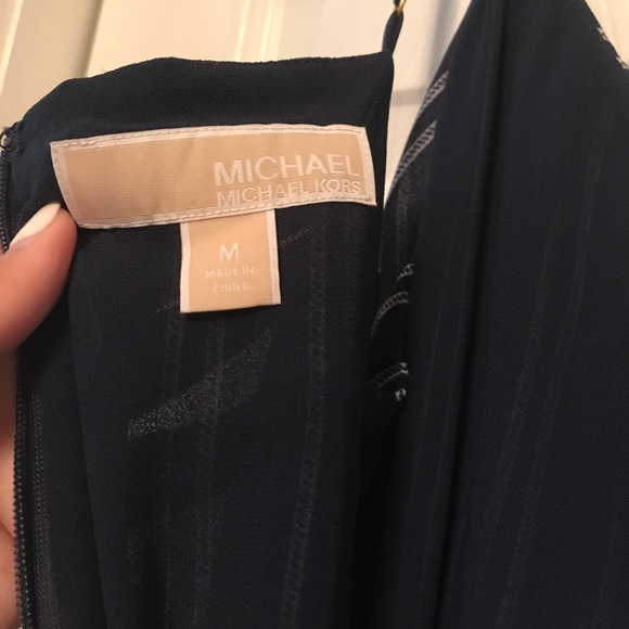 Navy & White striped Michael Kors Jumpsuit - Picture 5 of 8