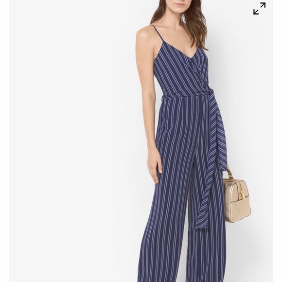 Michael Kors Other - Navy & White striped Michael Kors Jumpsuit