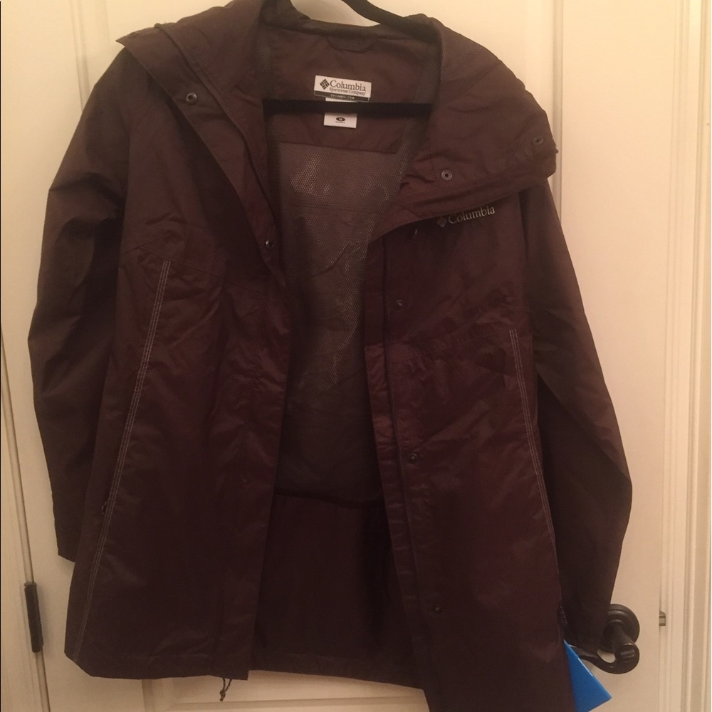 Brown perfect rain jacket