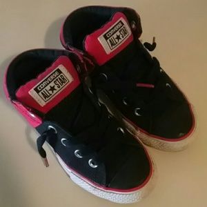 Converse Red & Black Kids Shoes