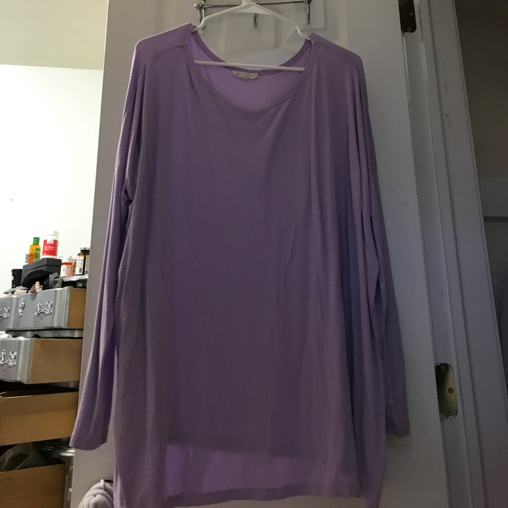 Lilac lavender piko shirt