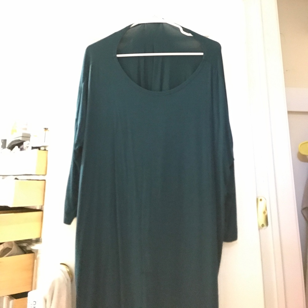 Teal piko tunic