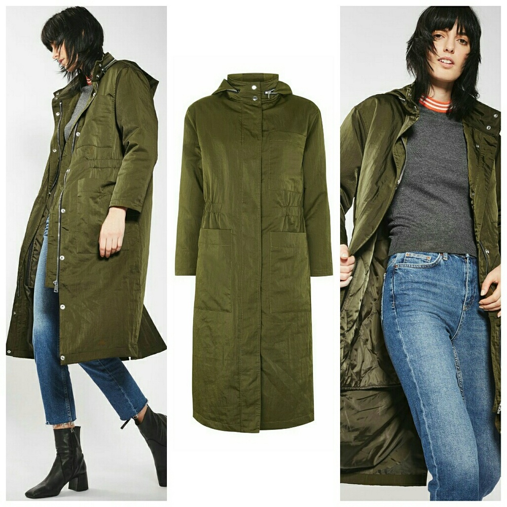 Long hooded parka